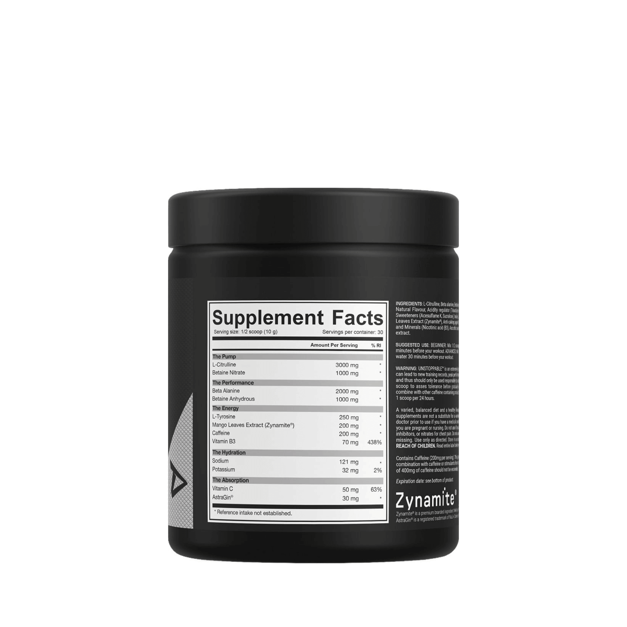 PRÉ-ENTRAÎNEMENT INARRÊTABLE